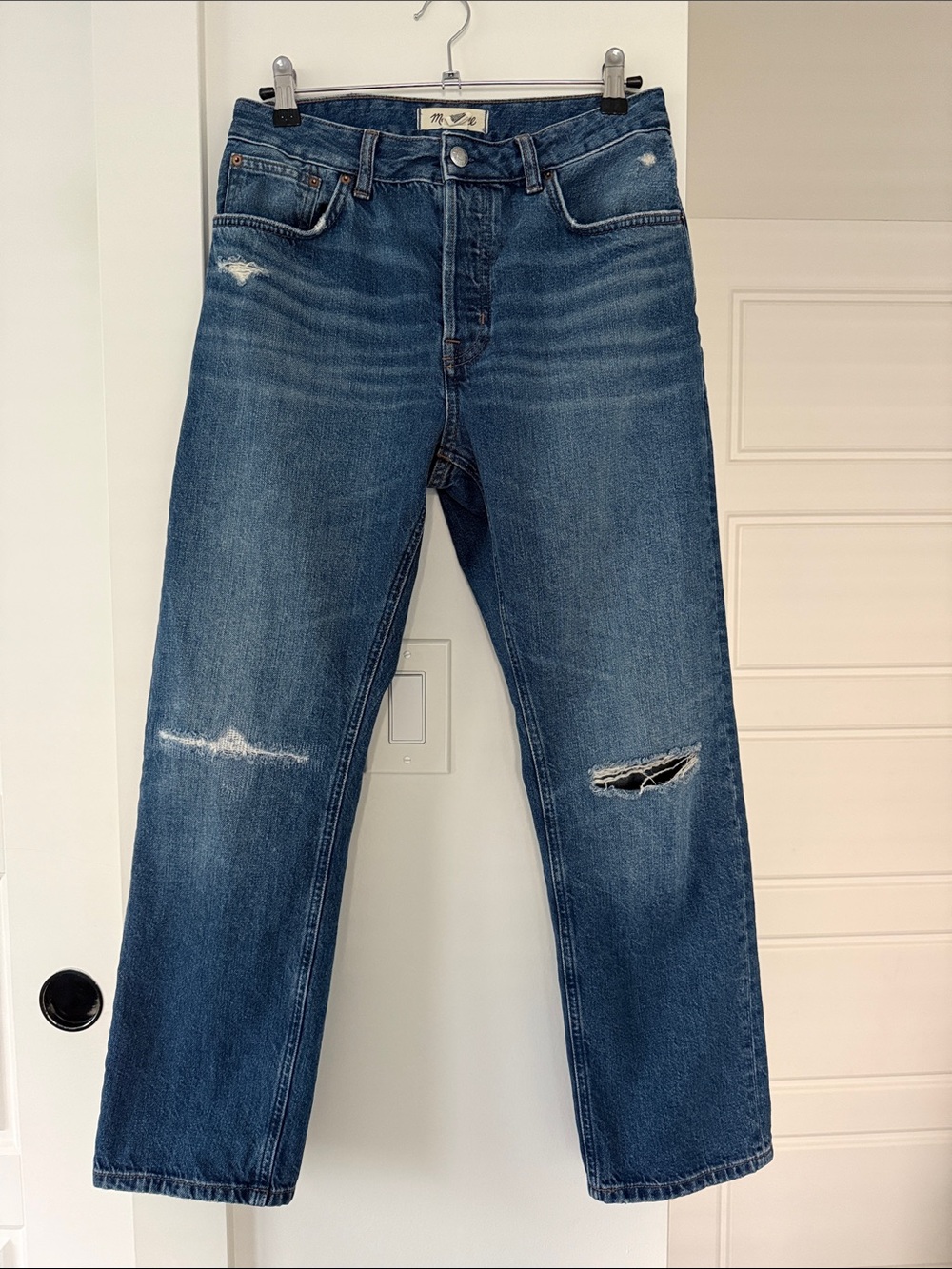Madewell The Curvy Dean Easy Straight Crop Jean